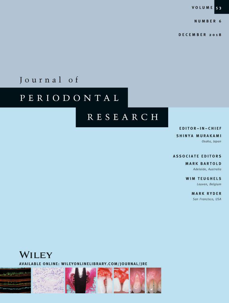 Journal of Periodontal research cover