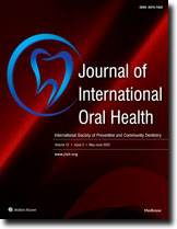 Journal of International Oral Health Cover